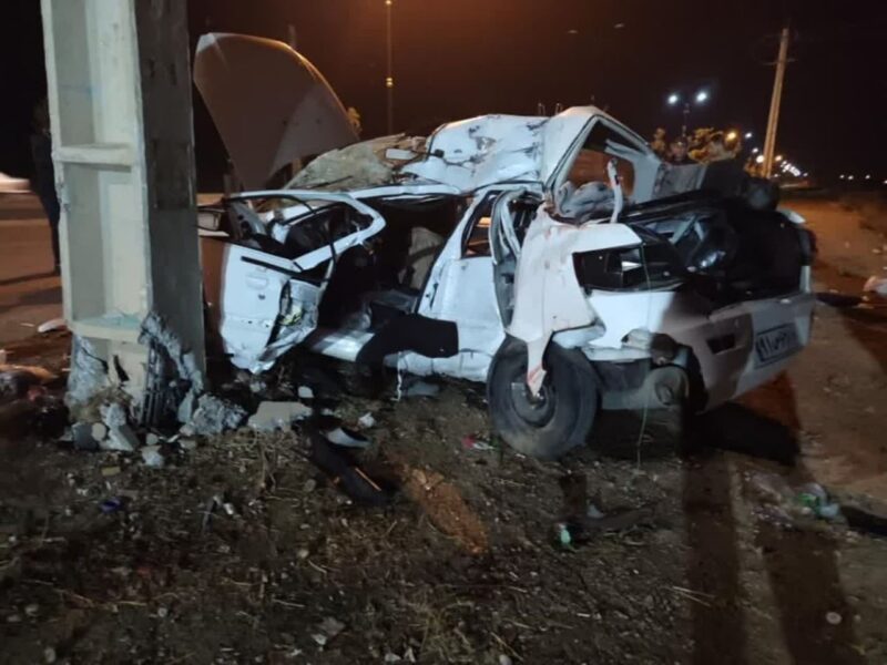 برخورد خونین رانا با تیربرق در هادیشهر/ ۴ تن جان باختند