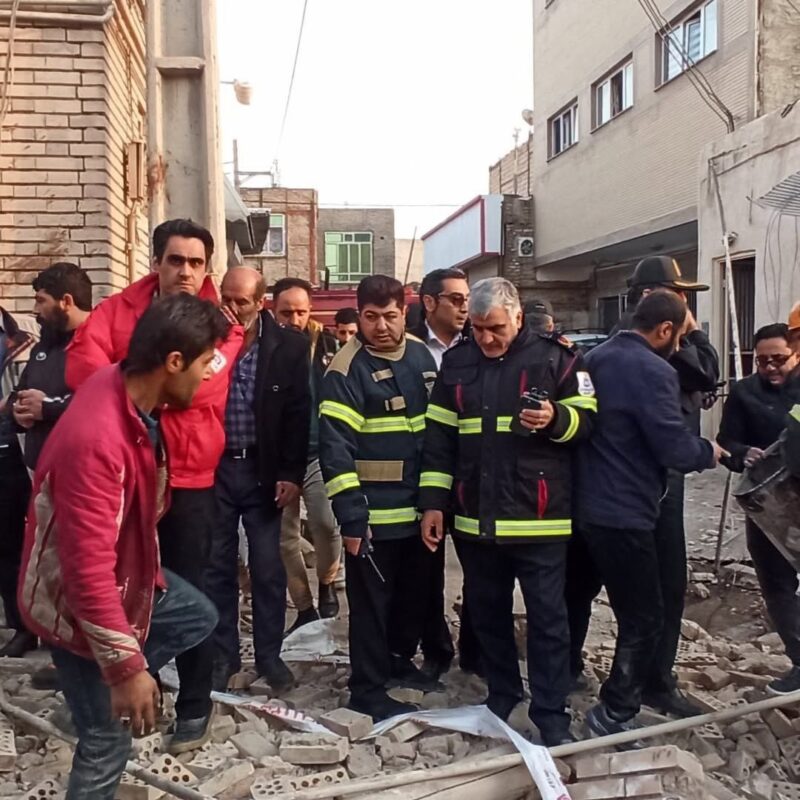 فوت ۴ نفر بر اثر انفجار و تخریب چند منزل مسکونی در آخماقیه تبریز