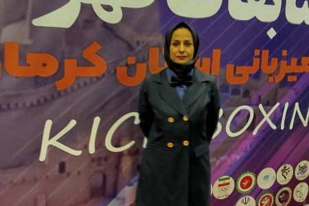 حبیبه نوری اولین بانوی داور آذربایجانی در مسابقات انتخابی تیم ملی کیک بوکسینگ شد
