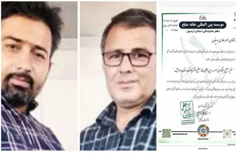 سفیر اهدای عضو، سفیر صلح هم شد