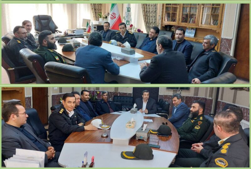 دیدار فرمانده انتظامی شهرستان میانه با شهردار به مناسبت روز شهردار