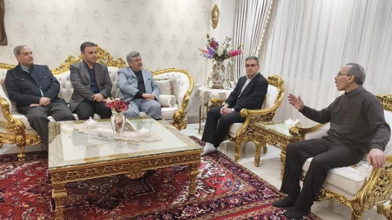 دیدار مدیرکل فرهنگ و ارشاد اسلامی استان با پیشکسوت حوزه شعر و ادب