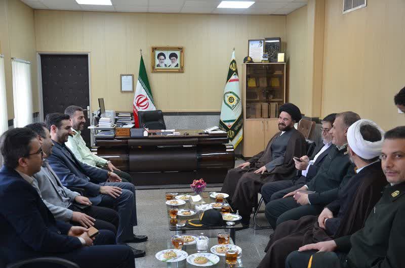 دیدار امام جمعه، اعضای شورای تأمین و جمعی از مسئولان شهرستان هریس با جانشین فرمانده انتظامی آذربایجان‌شرقی