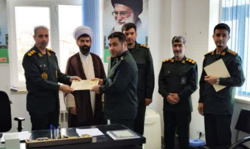 سروان پاسدار مهدی کریم زاده فرمانده  جدید حوزه مقاومت بسیج نصر ناحیه اهر شد.