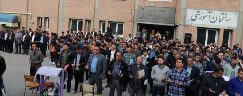 اجتماع دانشگاه فرهنگیان آذربایجان‌شرقی در حمایت از مردم فلسطین