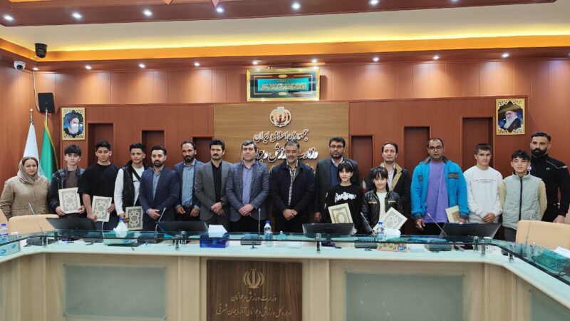 تجلیل از قهرمانان ۱۴۰۳ ووشو آذربایجان شرقی