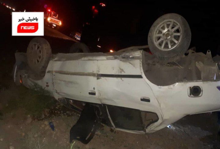۵ مصدوم در پی واژگونی سمند در جاده سراب به بستان آباد