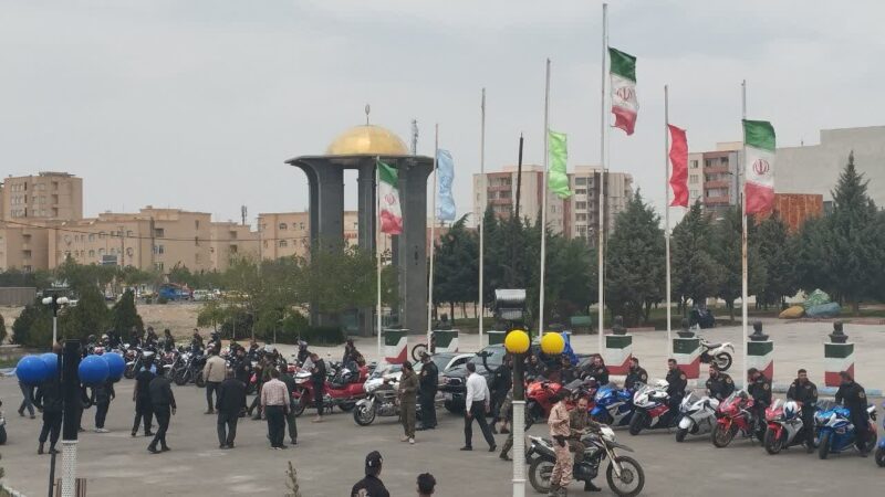 تجدید میثاق هیأت موتورسواران بسیج با آرمان‌های شهدا