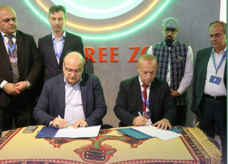اتحادیه صادرکنندگان و واردکنندگان اقلیم کردستان عراق  با منطقه آزاد ارس یادداشت تفاهم امضا کردند