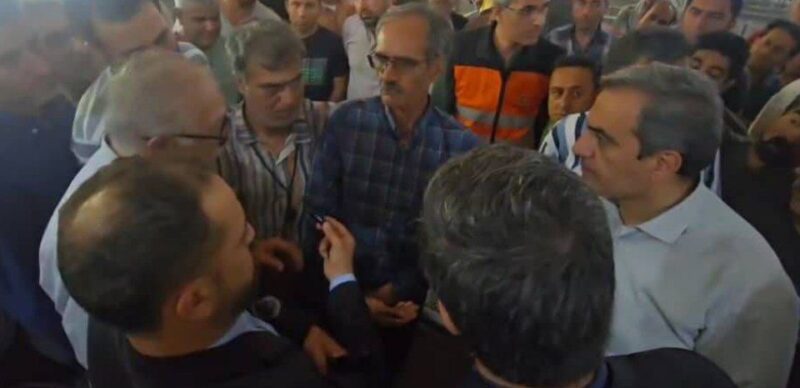 حضور رئیس سازمان راهداری وحمل‌ونقل جاده‌ای در جمع رانندگان پایانه بار بندرعباس