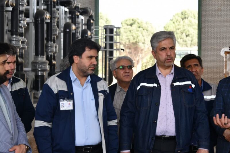 بازدید سرپرست وعضو هیئت مدیره شرکت پالایش نفت تبریز از پروژه پساب شهری