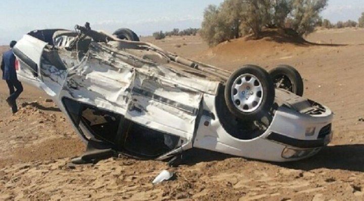 واژگونی خونین پژو پارس با یک کشته و یک مجروح در میانه