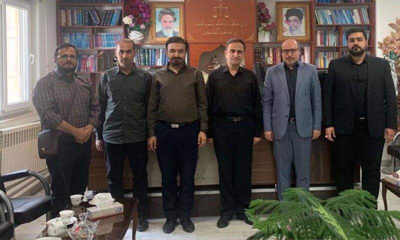 دیدار ریاست شبکه بهداشت و درمان شبستر با رئیس دادگستری و دادستان شهرستان