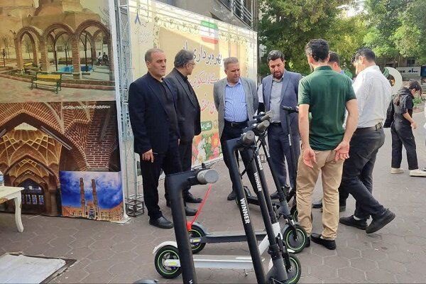 افتتاح دومین ایستگاه اسکوتر برقی منطقه ۸ در پیاده راه ارک تبریز