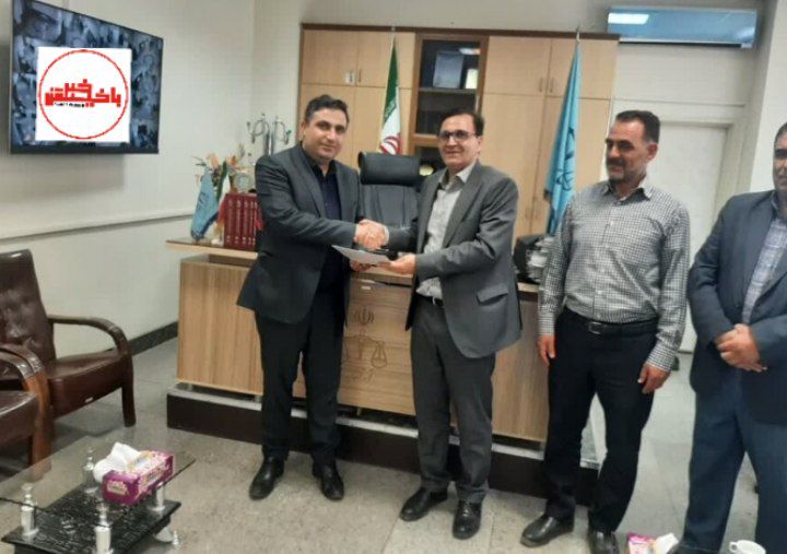 نشست مشترک رئیس و کارکنان بهزیستی بناب با دادستان و رئیس دادگستری