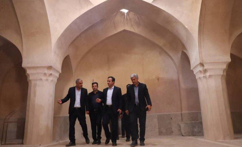 بازدید مدیرکل میراث فرهنگی آذربایجان شرقی و فرماندار اسکو از حمام تاریخی و ثبت ملی میلان