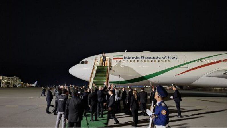 پزشکیان باکو را به مقصد تهران ترک کرد