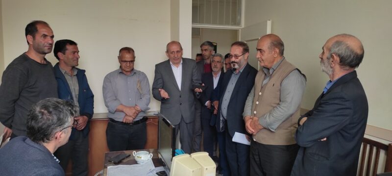 بازدید سرزده ریاست سازمان جهاد کشاورزی استان از واحدها و ادارات مدیریت جهاد کشاورزی مرند