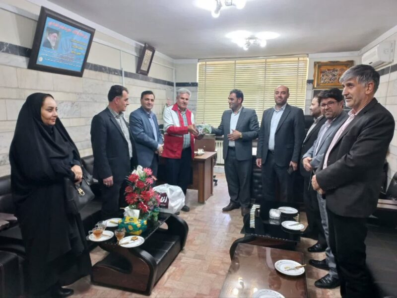 حضور ریاست و معاونت اداره بهزیستی بناب در اداره هلال احمر بناب