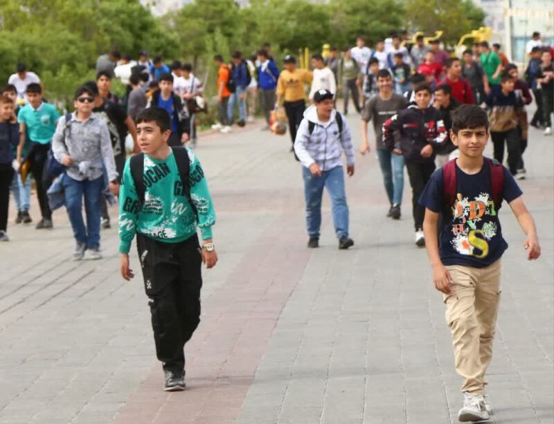 برگزاری همایش کوه پیمایی دانش آموزی تبریزی در تفرجگاه عینالی
