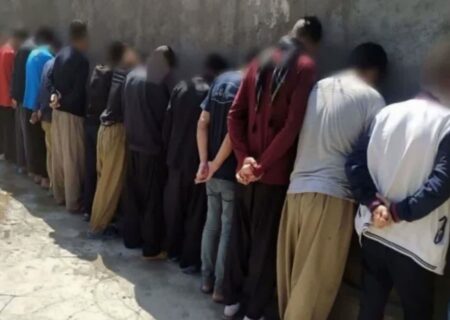 بازداشت  ۱۹ معتاد پر خطر مرندی