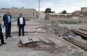 بازدید معاون فرماندار مرند از چاه‌های در حال حفر
