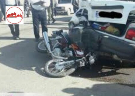 مرگ غم انگیز راکب موتورسیکلت در برخورد خونین مرند _ بنگین