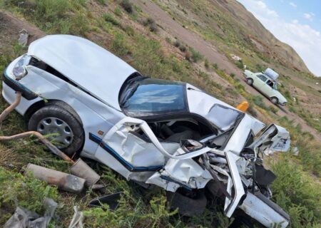 تصادف شدید در محور اهر–تبریز؛ یک کشته و چهار مصدوم