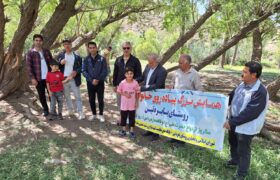برگزاری همایش پیاده روی خانوادگی در روستای بابره تین مرند