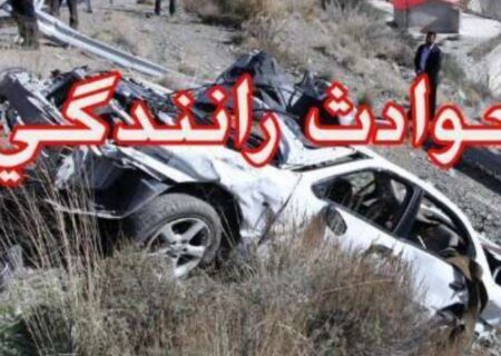 ۲ فوتی و یک مصدوم حاصل برخورد خودرو ال نود با تریلی در میانه