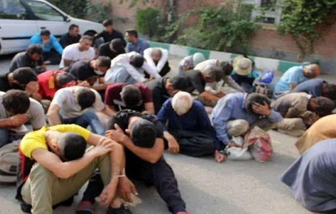 ۳۰ معتاد متجاهر در عملیات طرح آرامش شهر توسط پلیس میانه بازداشت شدند