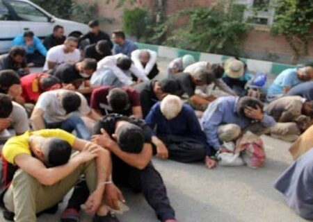 ۳۰ معتاد متجاهر در عملیات طرح آرامش شهر توسط پلیس میانه بازداشت شدند