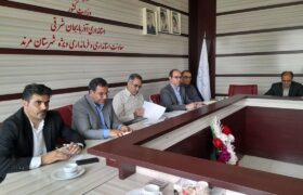 برگزاری جلسه هماهنگی احداث پارک لجستیک و تیر پارک مرکز تبادل کالا در بخش کشکسرای مرند