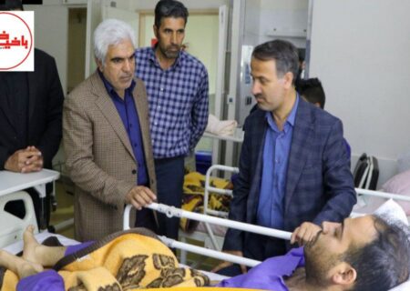 عیادت حبیب‌زاده از مجروح حمله  رژیم صهیونیستی به شهرستان مرند