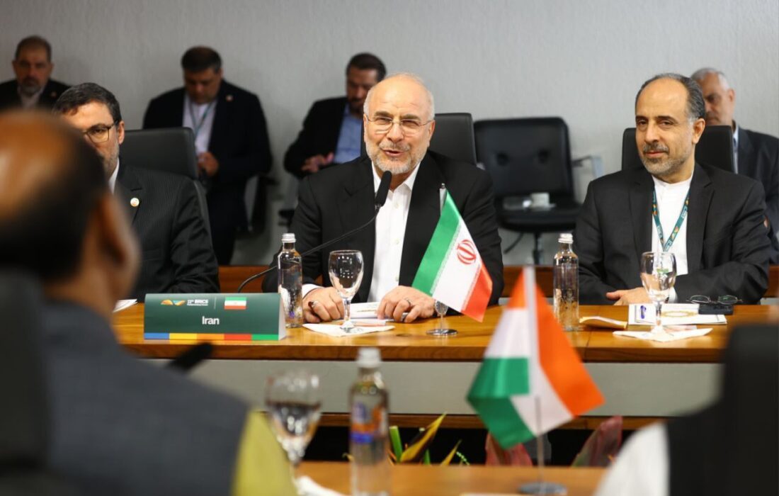 تاکید ایران و هند بر گسترش همکاری های اقتصادی و پارلمانی در حاشیه اجلاس بریکس