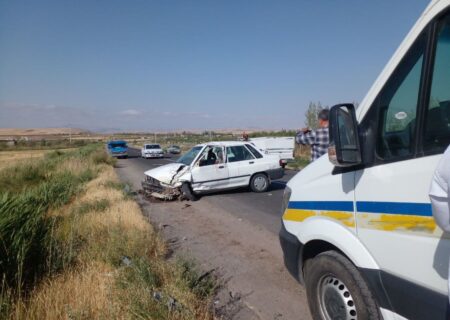 یک کشته و چهار مصدوم در تصادف پراید و تاکسی پراید در میانه