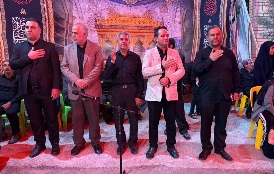 حضور احمدزاده فرماندار شهرستان شبستر در جمع عزاداران حسینی بخش تسوج