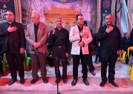 حضور احمدزاده فرماندار شهرستان شبستر در جمع عزاداران حسینی بخش تسوج