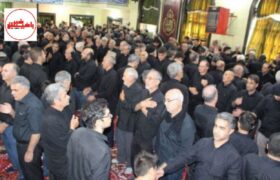 عزاداری مردم بناب در روز تاسوعای حسینی