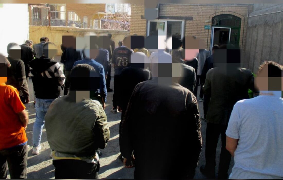 ۳۴ معتاد متجاهر در میانه جمع آوری شد