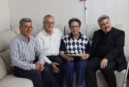 عیادت مدیرکل فرهنگ و ارشاد اسلامی آذربایجان شرقی از پیشکسوت هنر خوشنویسی