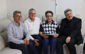 عیادت مدیرکل فرهنگ و ارشاد اسلامی آذربایجان شرقی از پیشکسوت هنر خوشنویسی