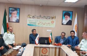 دیدار فرماندهی نیروی انتظامی میانه با مسئول بهزیستی