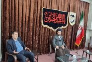 دیدار  اعضای اجرایی دفتر نظارت وبازرسی انتخابات با امام جمعه شهرستان هریس