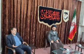 دیدار  اعضای اجرایی دفتر نظارت وبازرسی انتخابات با امام جمعه شهرستان هریس