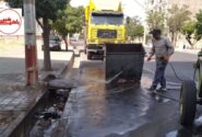 شستشو و ضدعفونی باکس‌های زباله در حوزه شهرداری مرند