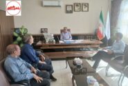 دیدار صمیمی دهیار ، اعضای شورای اسلامی روستای ارسی و جامع بزرگ با فرماندار مرند