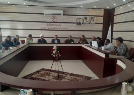 برگزاری جلسه هماهنگی ویژه‌برنامه گرامیداشت امنیت و اقتدار جنگ ۱۲ روزه در آستانه اربعین شهدا در مرند
