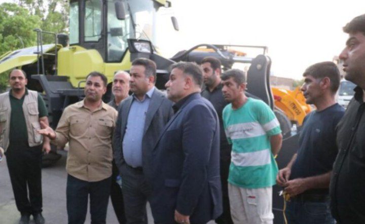 برگزاری آیین رونمایی از ماشینآلات سنگین راهسازی شهرداری مسجدسلیمان با حضور مسئولان شهرستان