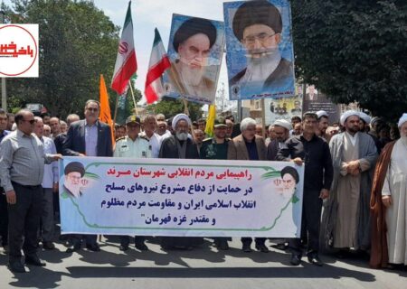 برگزاری راهپیمایی جمعه خشم و نصر در شهرستان مرند